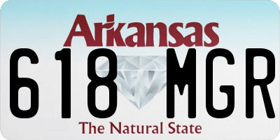 AR license plate 618MGR
