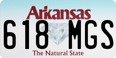 AR license plate 618MGS