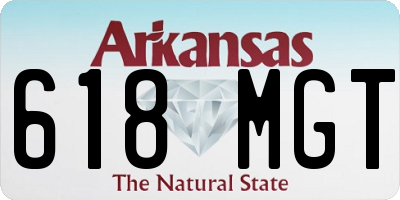 AR license plate 618MGT