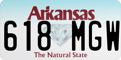 AR license plate 618MGW