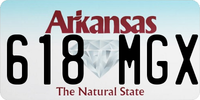 AR license plate 618MGX