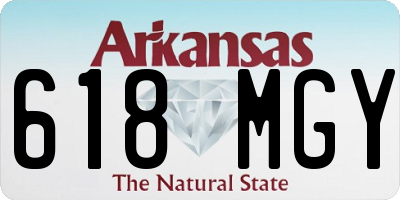 AR license plate 618MGY