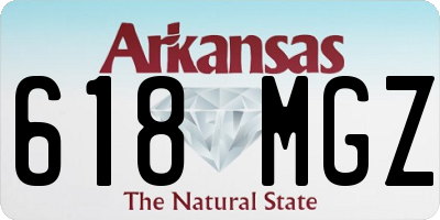AR license plate 618MGZ
