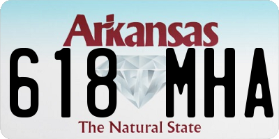 AR license plate 618MHA