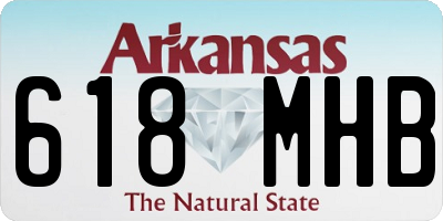 AR license plate 618MHB