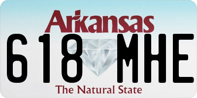 AR license plate 618MHE
