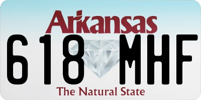 AR license plate 618MHF