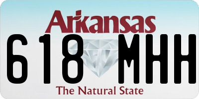 AR license plate 618MHH