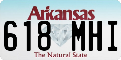 AR license plate 618MHI