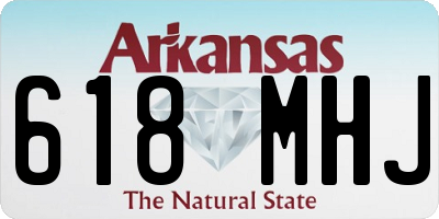 AR license plate 618MHJ