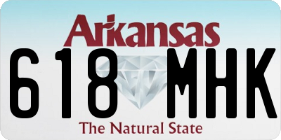 AR license plate 618MHK