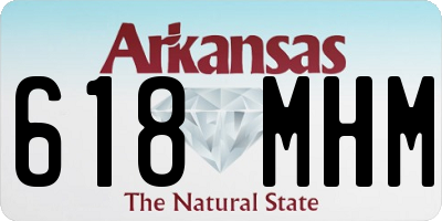 AR license plate 618MHM