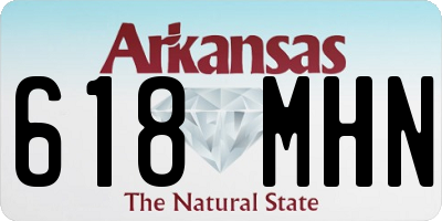 AR license plate 618MHN