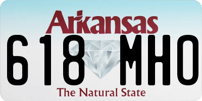 AR license plate 618MHO