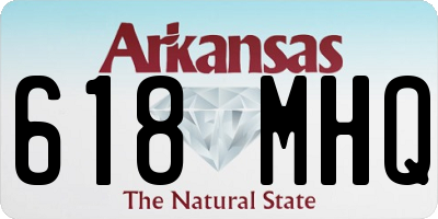 AR license plate 618MHQ