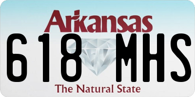 AR license plate 618MHS