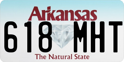 AR license plate 618MHT