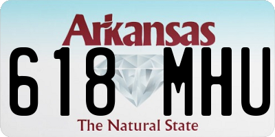 AR license plate 618MHU