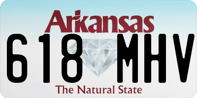 AR license plate 618MHV