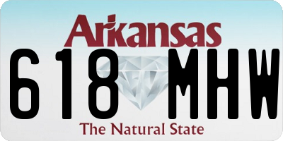 AR license plate 618MHW
