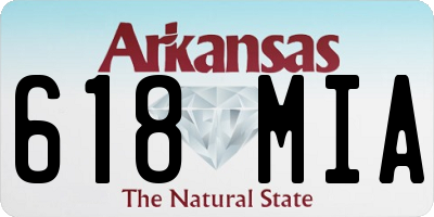 AR license plate 618MIA