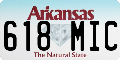 AR license plate 618MIC
