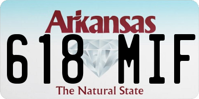 AR license plate 618MIF