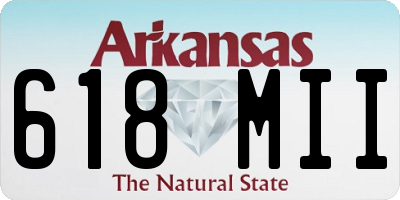 AR license plate 618MII