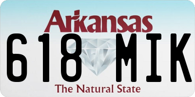 AR license plate 618MIK