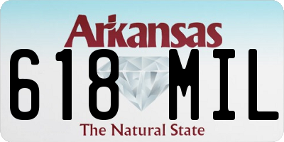 AR license plate 618MIL