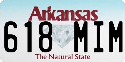 AR license plate 618MIM
