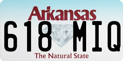 AR license plate 618MIQ