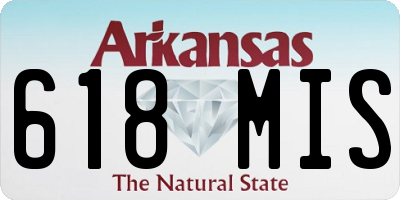 AR license plate 618MIS