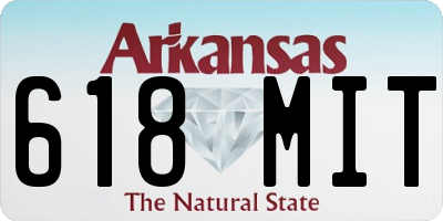 AR license plate 618MIT