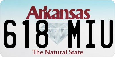 AR license plate 618MIU
