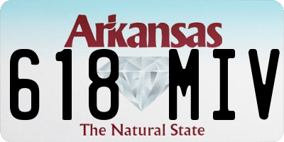 AR license plate 618MIV