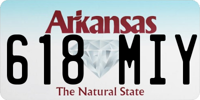 AR license plate 618MIY