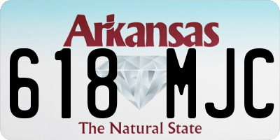 AR license plate 618MJC