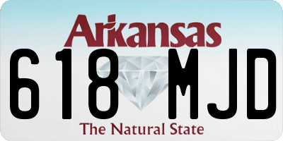 AR license plate 618MJD