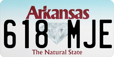 AR license plate 618MJE