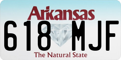 AR license plate 618MJF