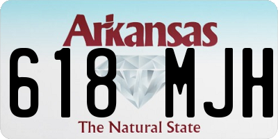 AR license plate 618MJH