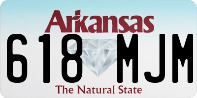 AR license plate 618MJM