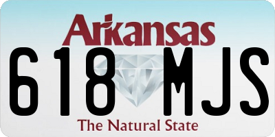 AR license plate 618MJS