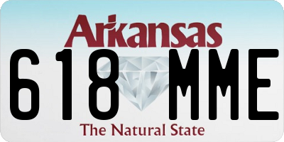 AR license plate 618MME