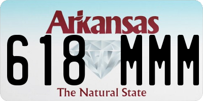 AR license plate 618MMM