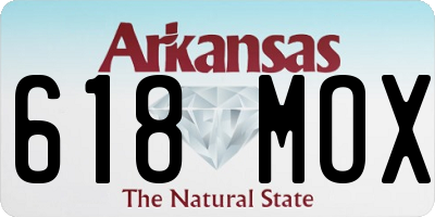 AR license plate 618MOX