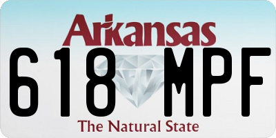 AR license plate 618MPF