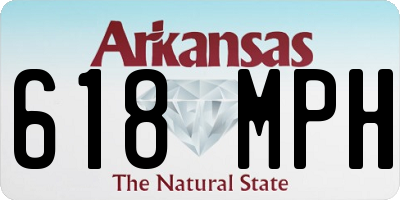 AR license plate 618MPH
