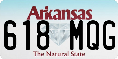 AR license plate 618MQG
